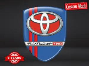 Toyota Stickers Résine Look Exclusif Dômes Haut de Gamme